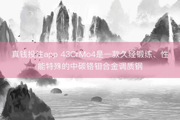 真钱投注app 43CrMo4是一款久经锻练、性能特殊的中碳铬钼合金调质钢