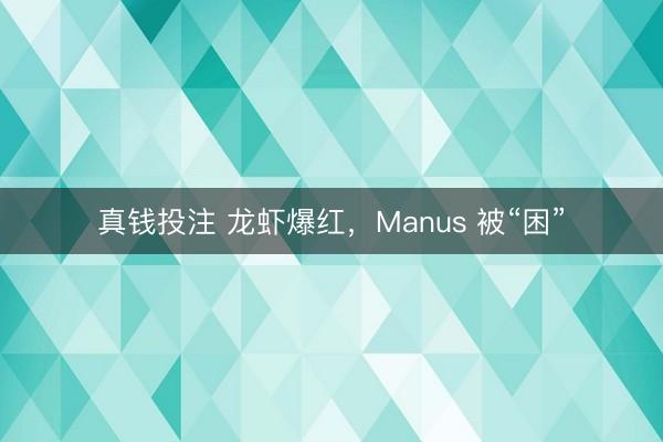 真钱投注 龙虾爆红,Manus 被“困”