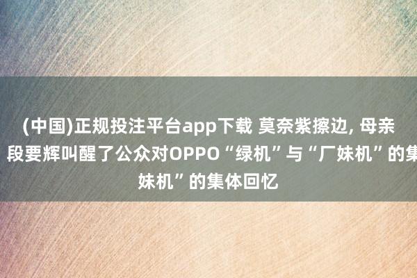 (中国)正规投注平台app下载 莫奈紫擦边, 母亲节翻车: 段要辉叫醒了公众对OPPO“绿机”与“厂妹机”的集体回忆