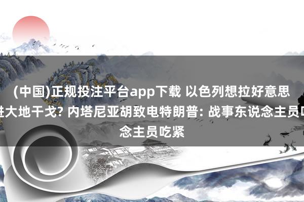 (中国)正规投注平台app下载 以色列想拉好意思国进大地干戈? 内塔尼亚胡致电特朗普: 战事东说念主员吃紧