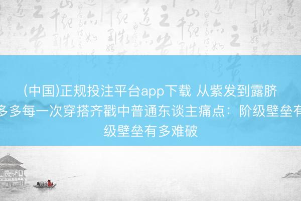 (中国)正规投注平台app下载 从紫发到露脐装,黄多多每一次穿搭齐戳中普通东谈主痛点:阶级壁垒有多难破